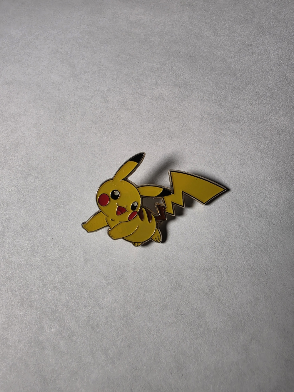 Pokemon Pikachu Yellow Enamel Pin with Red and Black Accents